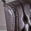 Fauteuil inclinable capitonné en tissu