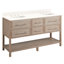 Ensemble de meuble-lavabo double 60 po avec lavabo sous le comptoir Robertson-49568505-75247367-75247374