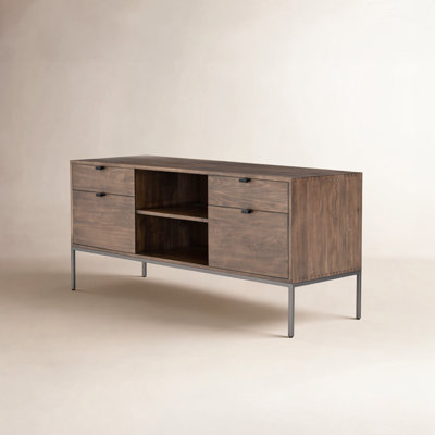 Loki 59.75'' Wide 4 - Drawer Filing Credenza
