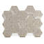 Carreau de mosaïque en porcelaine mate pour plancher et mur 3 po x 3 po Alpe Stone-125600151