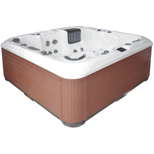 Luxuria Spas 240 Volt 6 Person 93 - Jet Acrylic Square Standard (Hardwired) Hot Tub with Ozonator