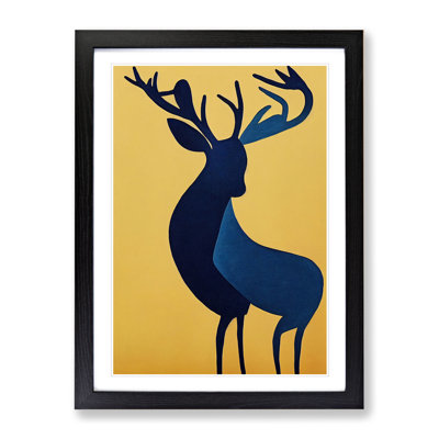 XV1022-408X Abstract Stag No.4 - Single Picture Frame Print