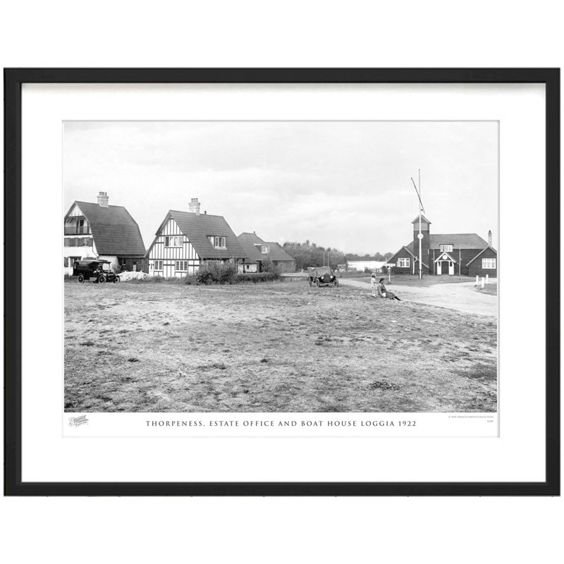 Thorpeness, Estate Office And Boat House Loggia 1922 by Francis Frith - Single Picture Frame Print, 28cm H x 36cm W x 2.3cm D