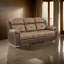 Canapé inclinable transitionnel double en microfibre de 84 po Puaolena