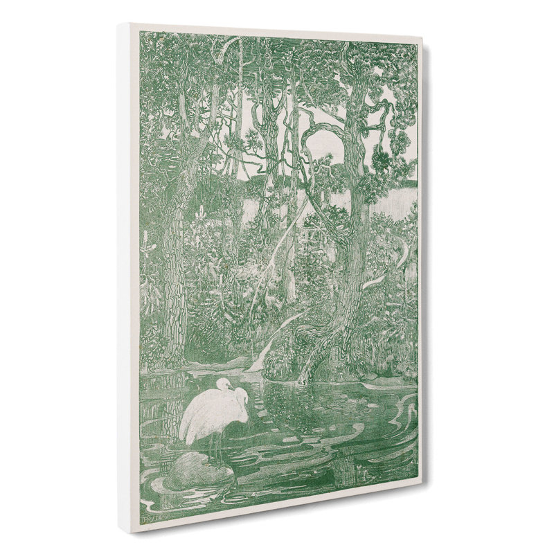 Two Herons by Theo Van Hoytema - Wrapped Canvas Painting, 50cm H x 35cm W x 3cm D