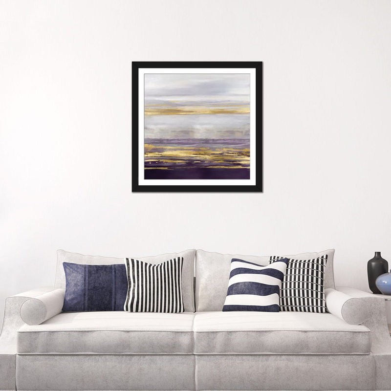 «Amethyst Reflections I» par Allie Corbin, reproduction sur toile tendue sur châssis, H 24 po x l 24 po x P 1 po, Blanc