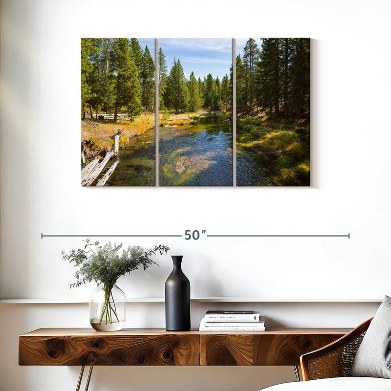 Alvord Yellowstone River Pines, H 24 po x l 38 po