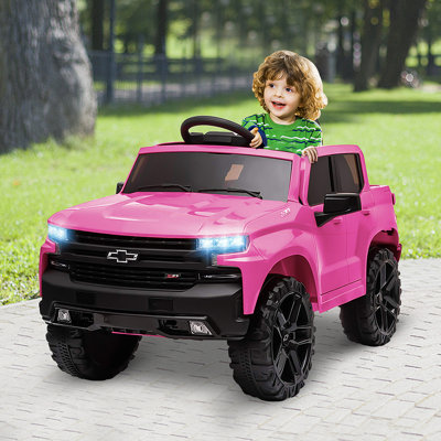 Licensed Chevrolet Silverado 12V Battery Powered Kids Ride On Toy Car Truck with Remote Control