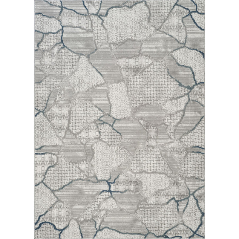 Tapis gris 5 pi 3 po x 7 pi 3 po, 5 pi 3 po x 7 pi 3 po