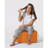 Stylish Garden Pouffe, Orange, 21.7 in Diameter x 11.8 in Height | 100% Waterproof Polyester, 100% Original Bead Styrofoam, Hidden Zipper System | Perfect for Modern Outdoor Entertainment & Relaxation-2120909817