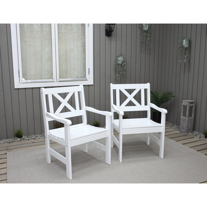 Ardilla Patio Dining Armchair, White
