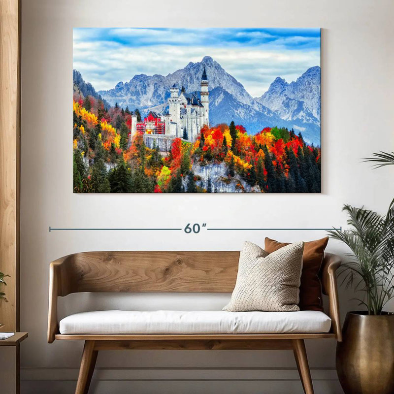 Lilie Medieval Neuschwanstein Castle, 34" H x 51" W