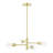 Jeffries 4 - Light Steel Dimmable Modern Linear Chandelier-144215124