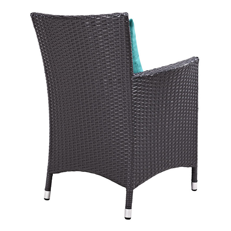 Ensemble de salle à manger 7 pièces Modway, H 29,5 po x l 114 po x P 39,5 po, Turquoise