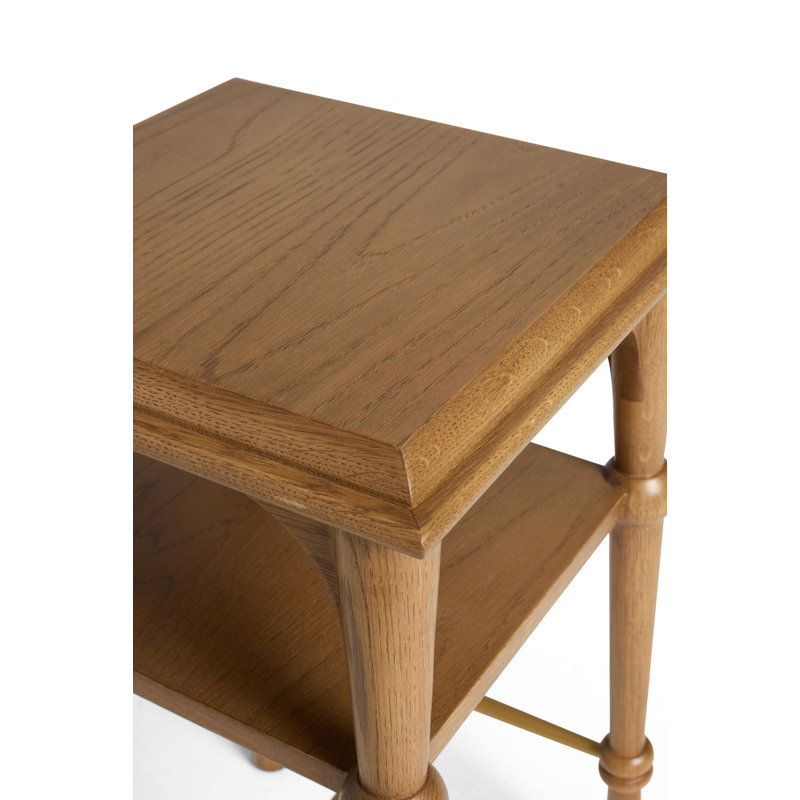 Peony Side Table, Chestnut