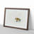 A Red Fox Alone in the Winter in Abstract - Picture Frame Graphic Art Print-55629432-55629438