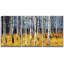 Aspen Birch Aspen arbres forêt jaune herbe champ automne nature paysage moderne 3 pièces-94434272-94434273