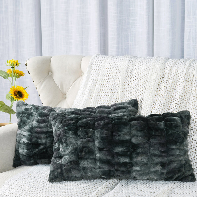 Rectangular Lumbar Pillow Cover, Meteorite