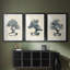 Indigo Bonsai I - reproduction sur mesure encadrée de qualité supérieure - 3 pièces-673430925-673431027