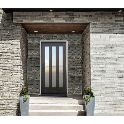 Creative Entryways 36 in. x 80 in. 3 -Lite Prehung Front Entry Door
