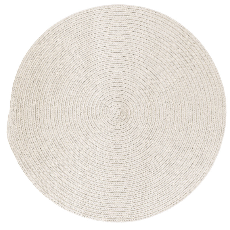 Tapis intérieur / extérieur Audryanna - blanc, Rond 9 pi