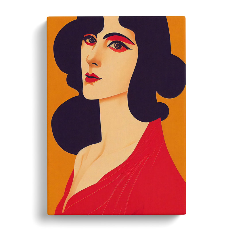 Classic Portrait Of A Woman No.1 - Wrapped Canvas, 76cm H x 50cm W x 3cm D