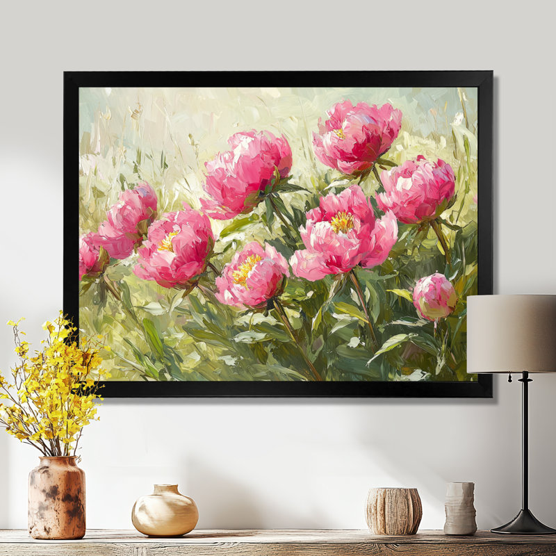 Imrie - Floral Oversized Canvas Prints, Single Picture Framed Print, 30" H x 40" W, Black