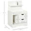 Demonia Modern Bedside Table w/2 Drawer and Storage Shelves Chest for Bedroom
