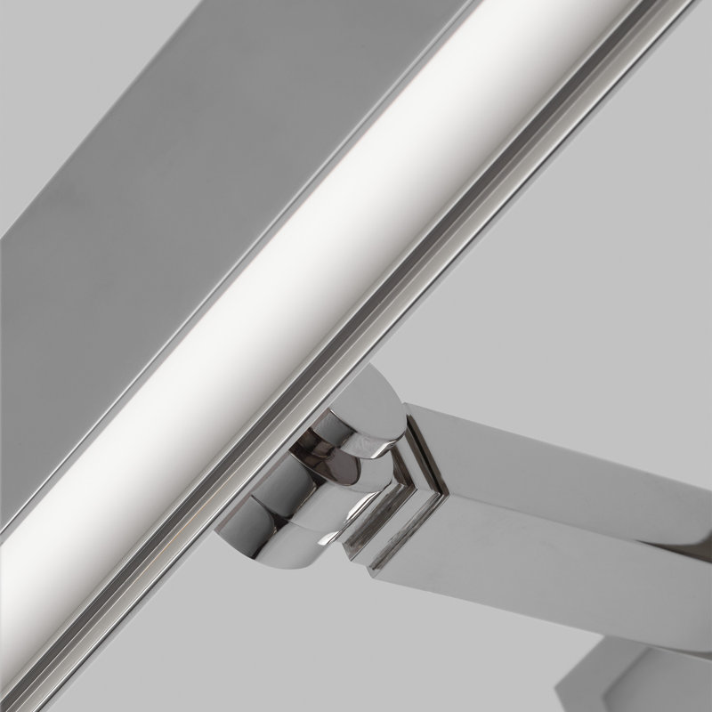 Bau Dimmable LED Wall Mounted Picture Light, Polished Nickel, 3" H x 24" W x 8" D