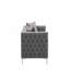 Causeuse en velours gris Lorreto
