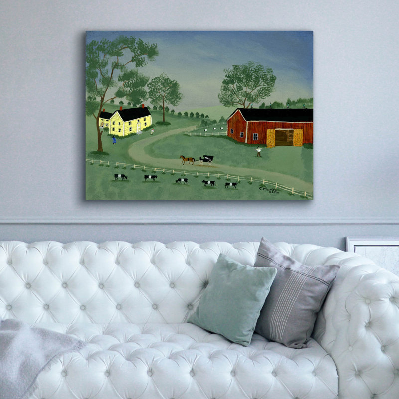 «Epic Graffiti» «Mailman Is Coming» par C Munro, art mural sur toile, 54 po x 40 po