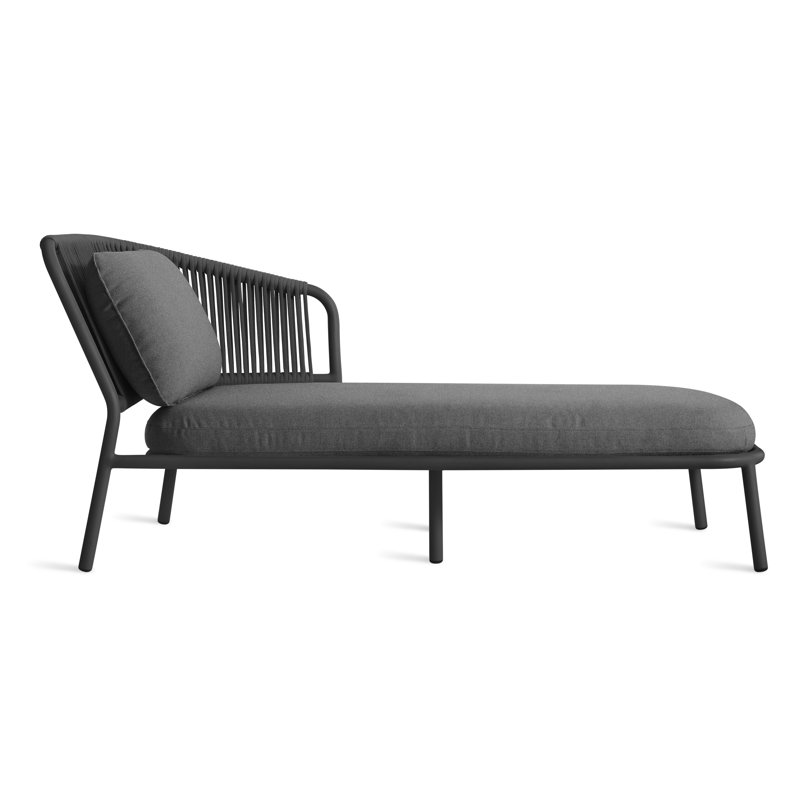 Mate Outdoor Chaise Lounge, Charcoal Sunbrella®