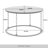 3 Pcs Metal Coffee Table Set in Light Oak-1896029552