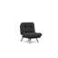 Élégant canapé-lit 1 place en tissu de lin gris foncé 28,0 po x 27,6 po x 15,7 po | Structure 100% métal, facile à nettoyer | Dossier multi-positions pour le lit, la détente et la position assise | Rembourrage en fibre de silicone 400 g / m², supportant jusqu'à 220 lb-124712552