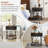 Nightstand Set Of 2, Modern Bedside Table With Drawer And Shelf-248681288