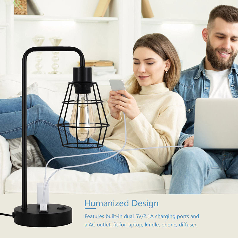 Lampe de table industrielle (ensemble de 2)