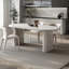 Table de salle à manger moderne en marbre blanc ovale-102533549