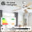 Vaczon 52" Smart Dimmable LED Ceiling Fan with 3CCT Lights, Remote/APP Control, Double-Sided Wood Blades, 6-Speed Reversible DC Motor, Adjustable Height-358524798