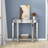 Andreja Half-Moon Console Table with Shelf