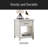 20"W 1-Drawer Nightstand Bedside Table-2053896192
