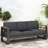 Black 3 Seater Couch With Aluminium Framework And Seat Covers Lounge Chair Construction Water- Materials,