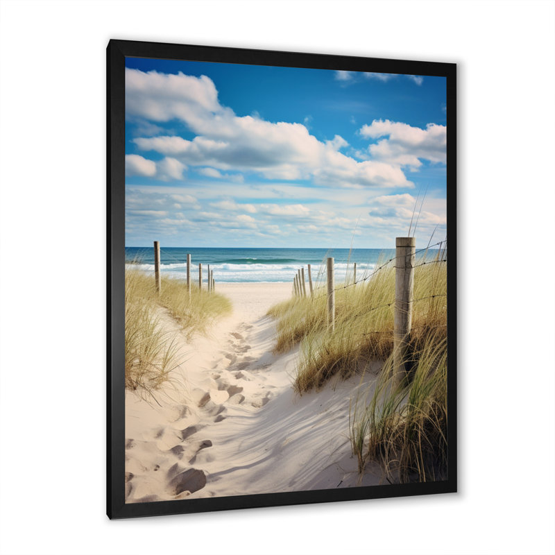 Carrette Bath to the Ocean III - reproduction de photo sur toile, H 44 po x l 34 po x P 1,5 po, Noir