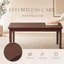  Banc de salle à manger rustique en bois massif avec banc d'entrée en bois d'hévéa-1744275125