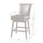 Tabouret de comptoir en cuir synthétique 28 pouces
