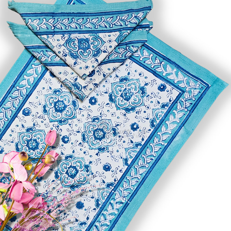 Ensemble de quatre napperons en coton Blend