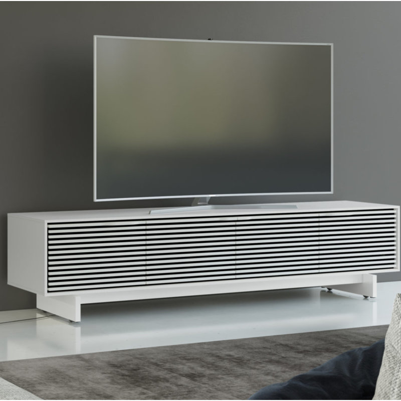 Align Media Console, 19"H x 81"W x 18"D, Satin White