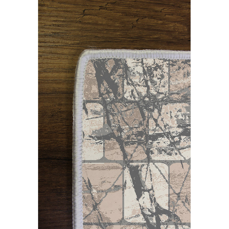 Antibacterial Area Rug (80 x 120 cm), Beige, Mink, Anthracite & Grey | 100% Polyester, 0.2 in Pile Height, Digital Printed, Eco-Friendly, Non-Slip PVC Dot Underside | Machine Washable, Durable & Stylish for Home Decor