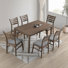 Watanabe 5-Piece Dining Set with Ladder Back Chairs