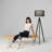 Eden 58 in. Traditional 3-Way Dimming LED Floor Lamp with Fabric Drum Shade