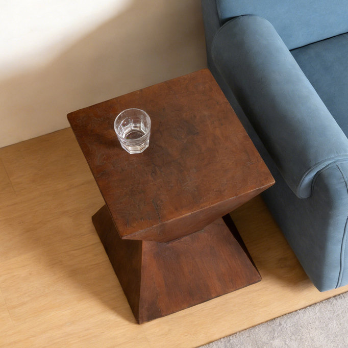 Table d'appoint moderne, Marron foncé